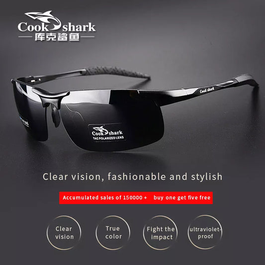 New Aluminum Magnesium Sunglasses HD polarized driving Golf color glasses