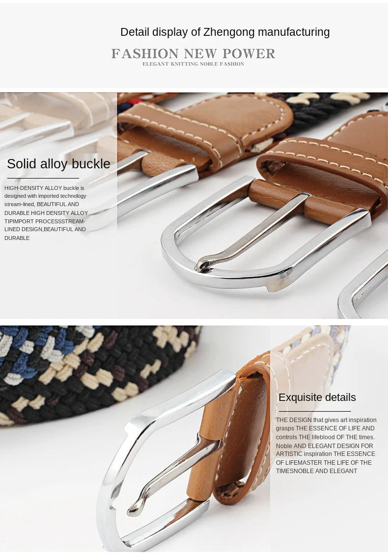 Belt Elastic / Leather Mens Golf Male/Womens Stretch Braided Waist Belts Wide Designer Belts!