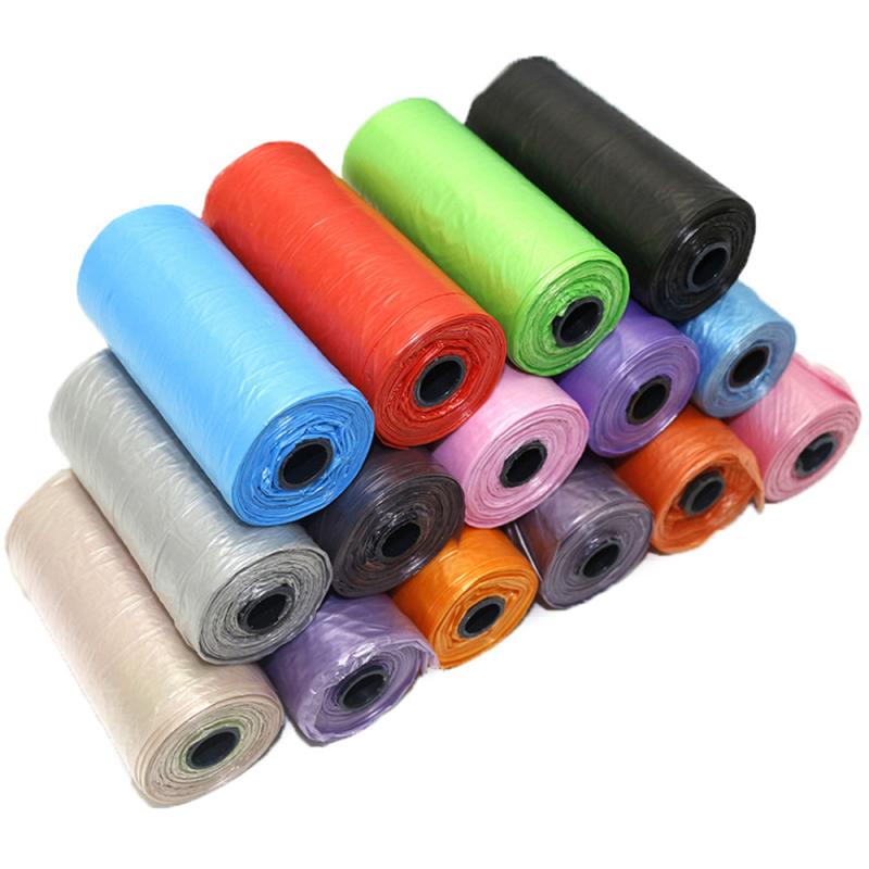 1 Roll Portable Degradable Pet Waste Poop Bags Pet Pick Up Plastic Garbage Bag .