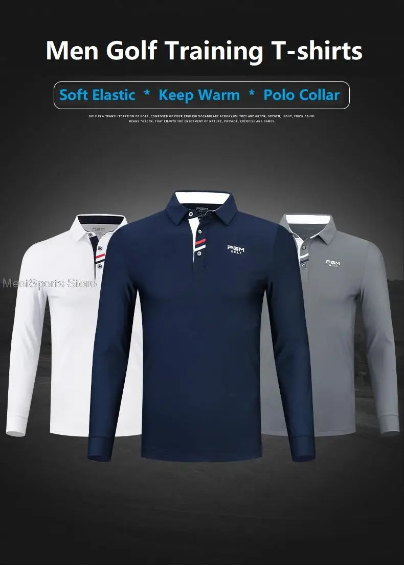 Golf Shirt Windproof Mens Breathable Shirt Long Sleeved Fitness Apparel