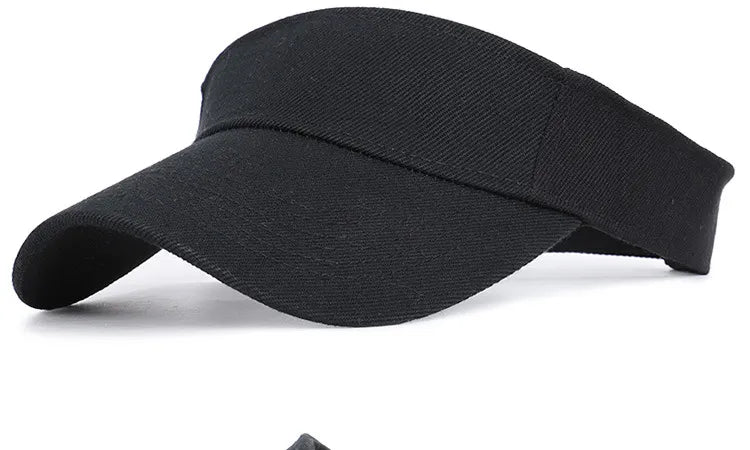 Sun Visor Men/Womens Cotton Adjustable UV Protection Sport Golf Cap.