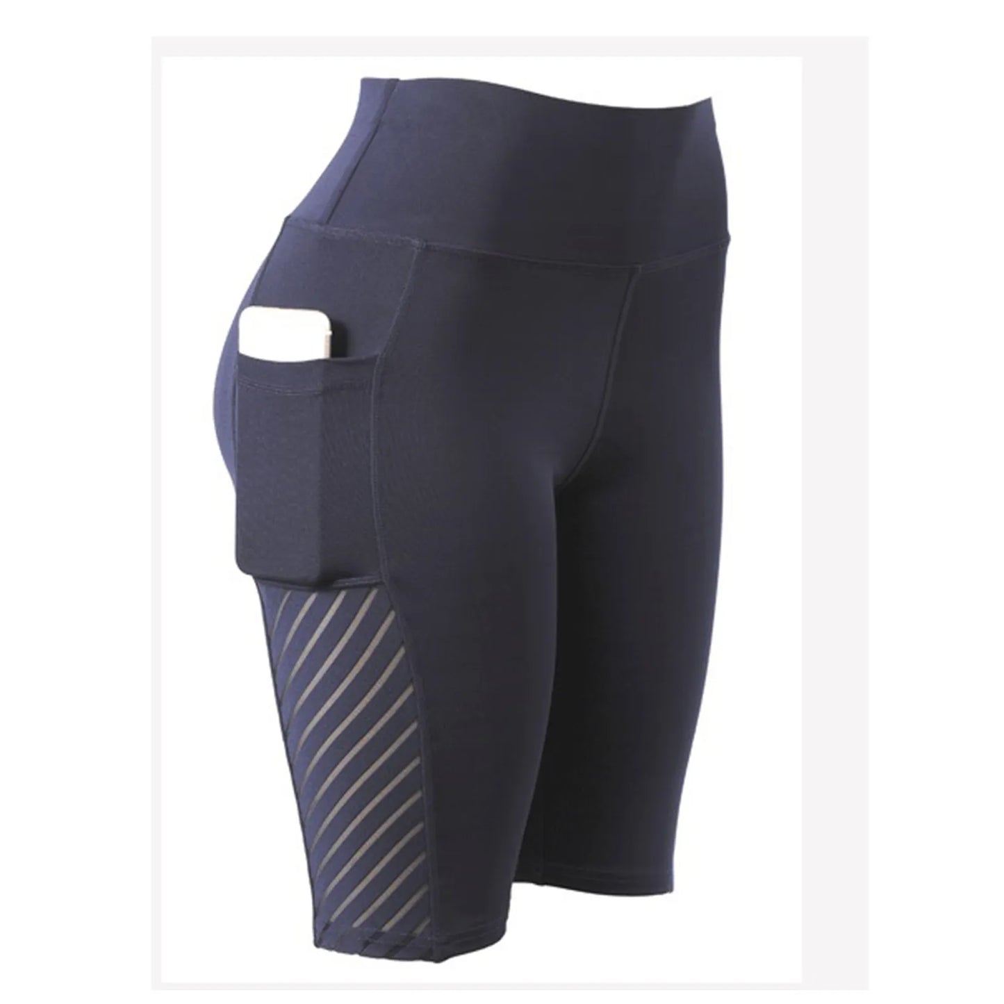 Gym, Jogging, Yoga, Womens High Waist, Sports, Fitness, Pocket Exercise , Shorts.