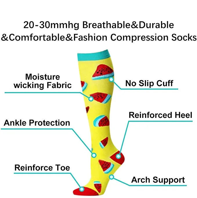 Compression Socks Golf Athletic 15-30 mmHG For Pregnant/ Edema /Diabetes Varicose Veins