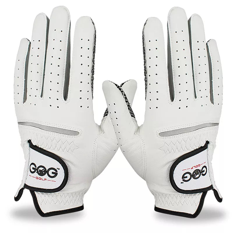 Genuine Leather Golf Gloves Men's Left Right Hand Soft Breathable Pure Sheepskin Golf Gloves Golf