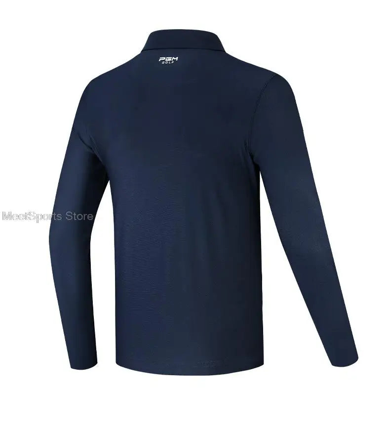 Golf Shirt Windproof Mens Breathable Shirt Long Sleeved Fitness Apparel