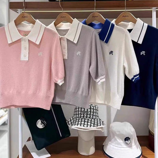 Polo Knitted Comfortable Golf Top
