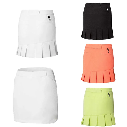 Golf Solid Color Breathable Sports Summer Short Skirt ﻿/ Skort