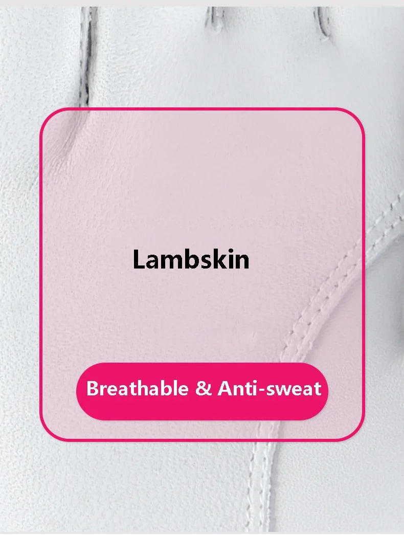 Love Golf 1 Pair Women Lambskin Leather Golf Gloves with Marker Ladies Anti Slip Sports Soft Gloves