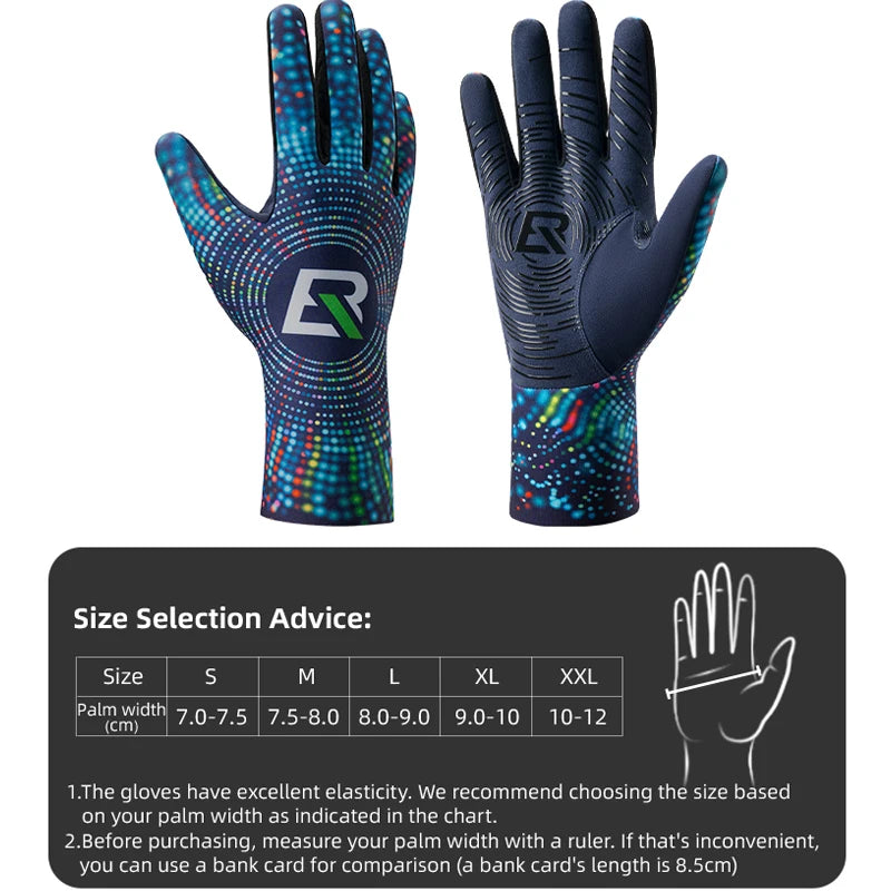 Cycling Gloves Winter Warm Fleece Long Finger Gloves Mountain Road Cycling Gloves