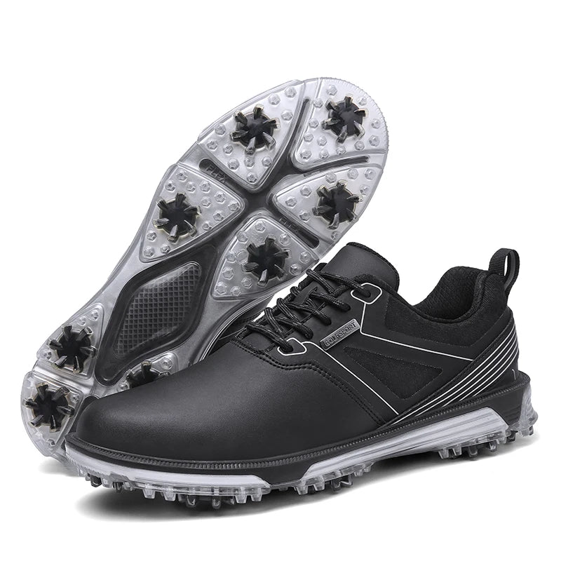Waterproof Golf Shoes Mens High Quality Leather Professional Outdoor Golfing Sneakers