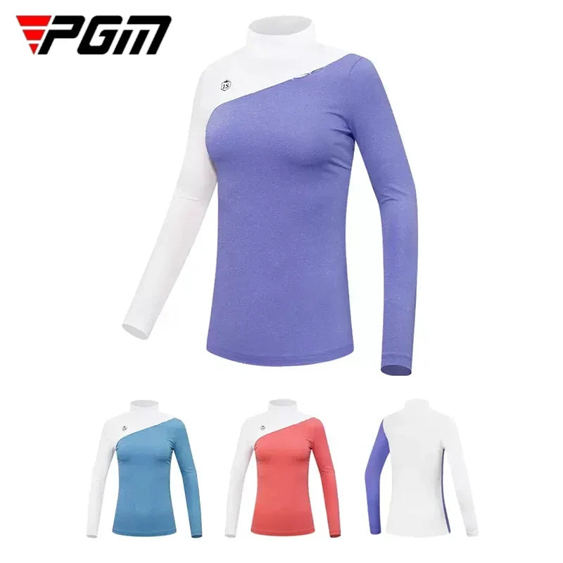 Golf Ladies Long Sleeved  Shirts for Women Golf Shirts Female Stretch Sports Tops