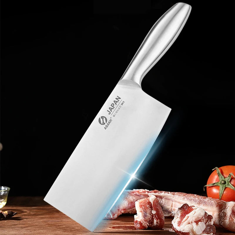 Stainless Steel Kitchen Meat Cleaver Set Hollow Handle Chef's Knives