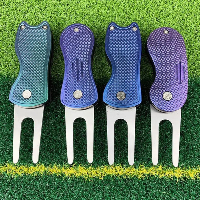 Golf Divot Repair Tool Putting Green Fork Golf Accessories Golf Ball Marker