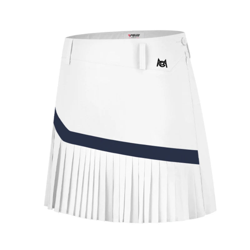 Women's Golf Sports Short Skirt Summer Breathable Underpants Half  A-line Pleated Skirt QZ089