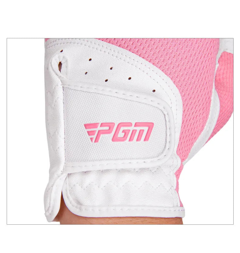 Women's Open Finger Golf Gloves Breathable Mesh UV Sunscreen Material