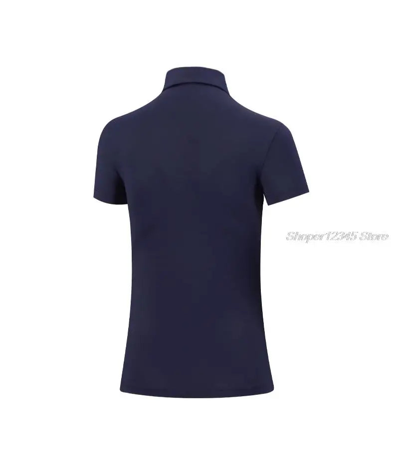 Women's Short-Sleeved T-Shirt Golf Clothes Quick-Drying Polo Shirts Breathable Sportswear