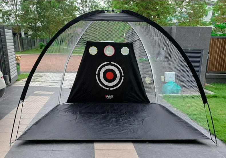 Golf Practice Net with Cutting Rod Hitting Cage Indoor OutdoorGolf Equipment