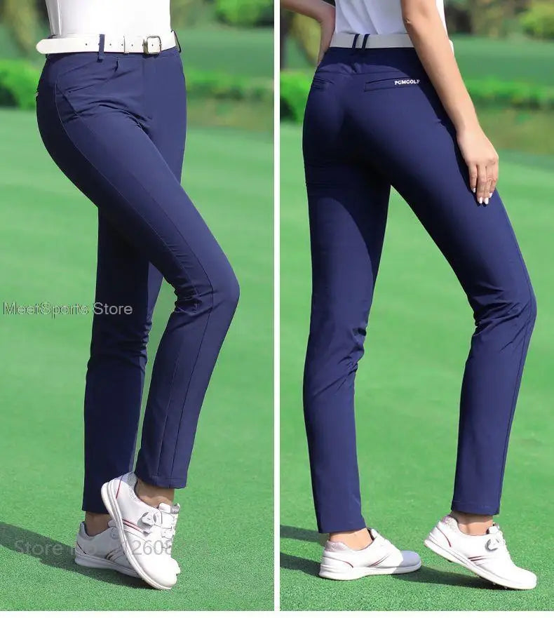 Golf Clothes Trousers Women High Elastic Pants Summer Spring Ladies Casual Long Pants Quick-Drying Flared Trousers XS-XXXL