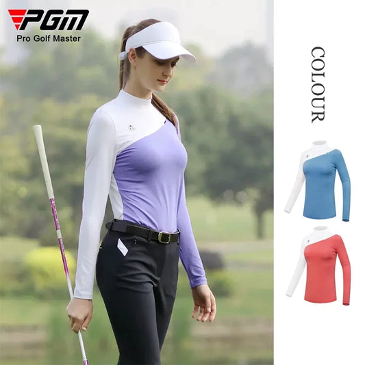 Golf Ladies Long Sleeved  Shirts for Women Golf Shirts Female Stretch Sports Tops
