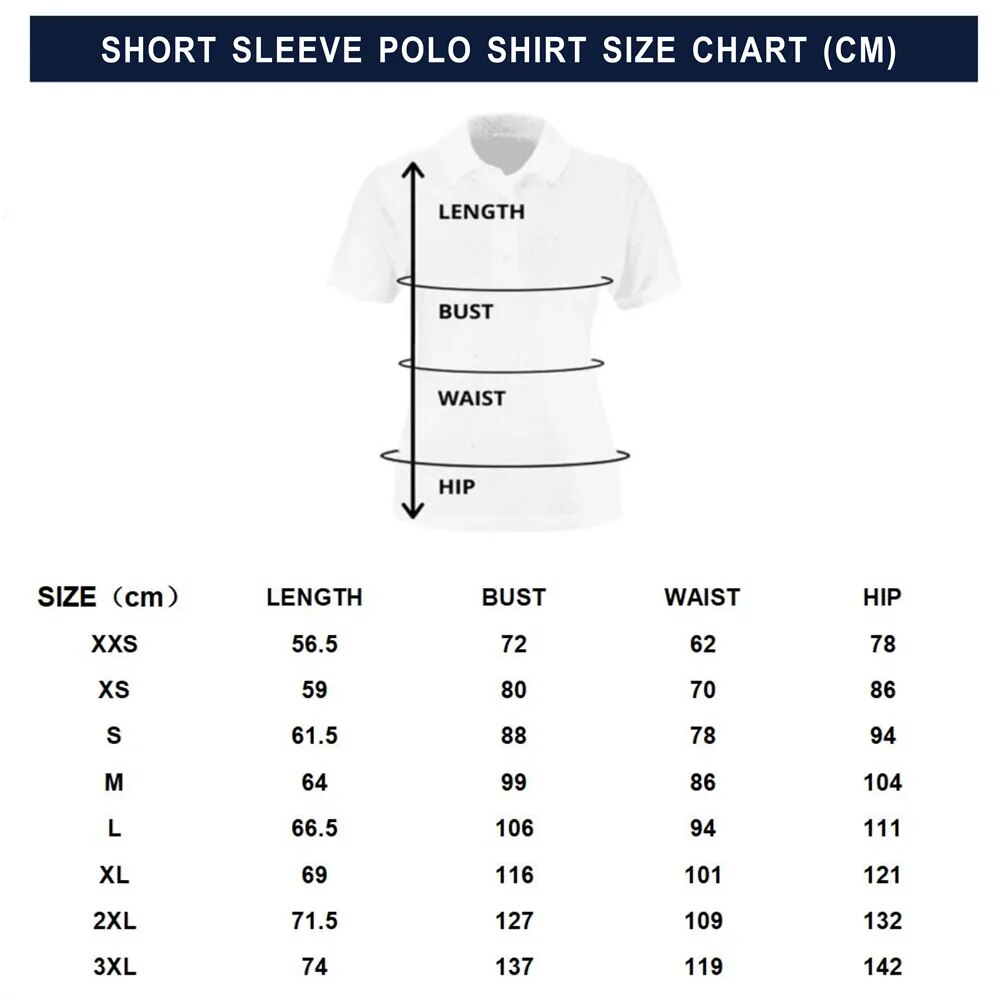 Womens Sports Golf Shirt Breathable Print Apparel