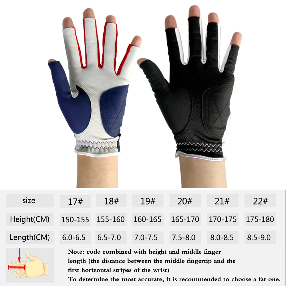 Full Finger Women Golf Gloves Ladies All Weather Grip