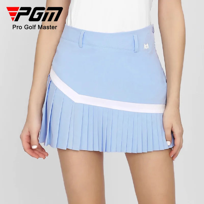 Women's Golf Sports Short Skirt Summer Breathable Underpants Half  A-line Pleated Skirt QZ089