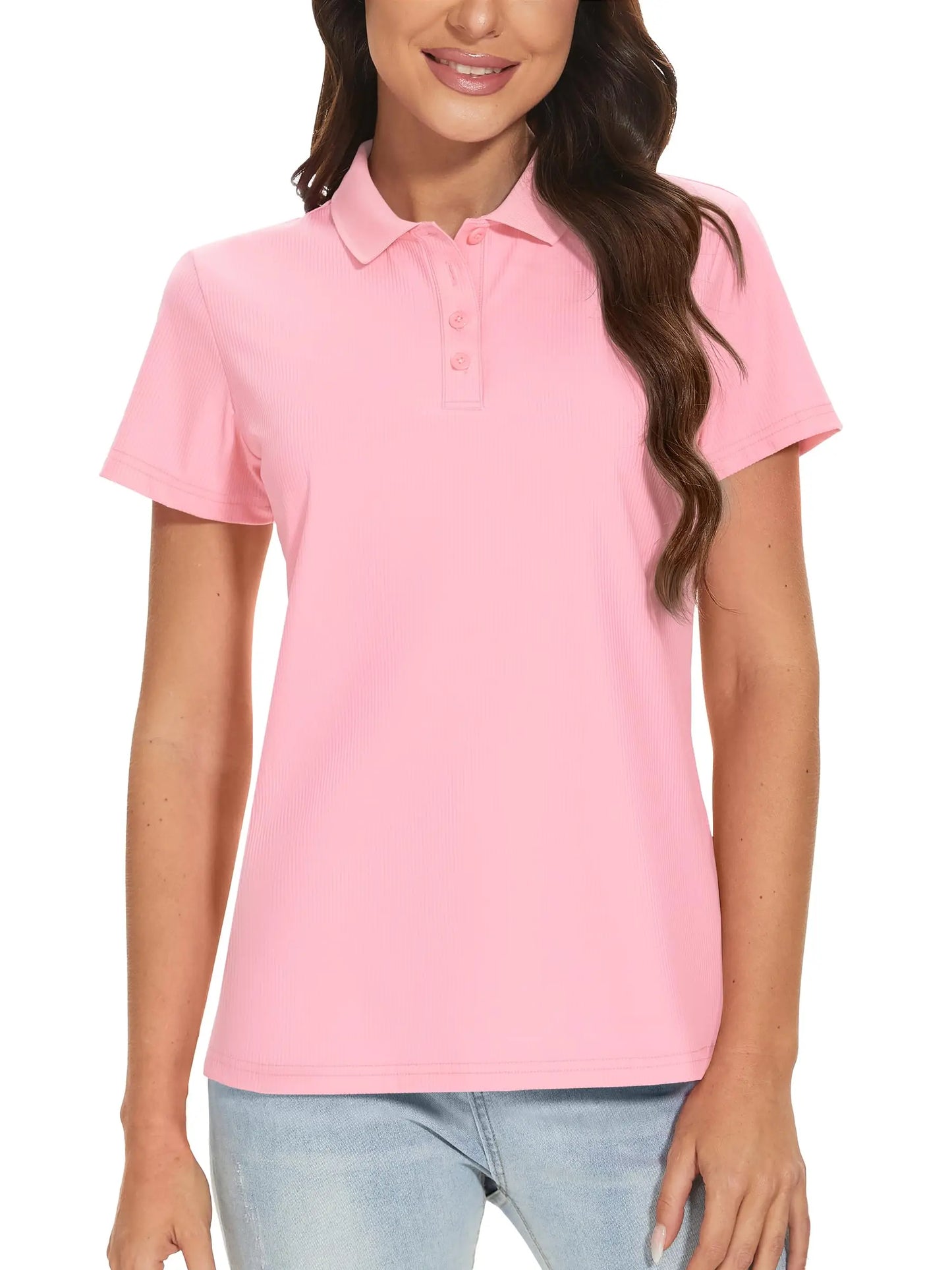 Women's Casual Short Sleeve T Shirt Breathable, Quick Dry, Golf Shirts Female Tee