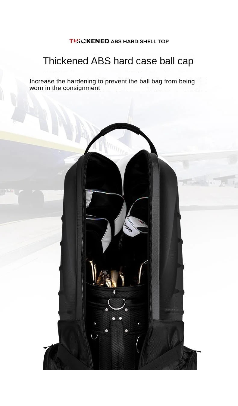 Golf Aviation Golf Club Travel Bag Men / Women Hard Shell Anti Crash Aircraft Roller Travel Bag