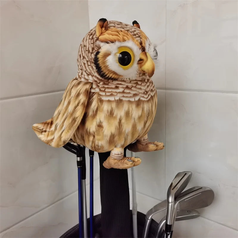 Owl Driver Head Cover Plush Golf Club 460cc Wood Head Cover