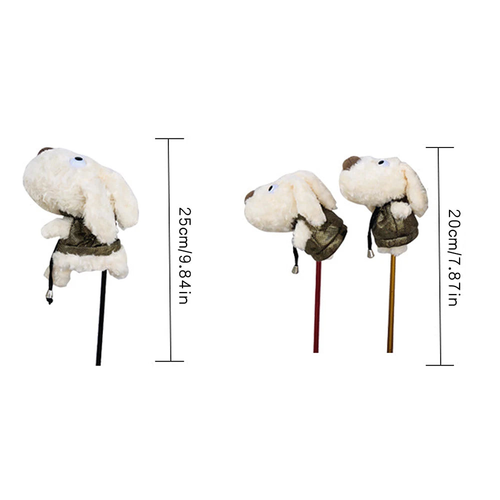 1 Pcs Golf Club Cover Cute Plush Dog Golf Wood Cover, for Driver Fairway Woods