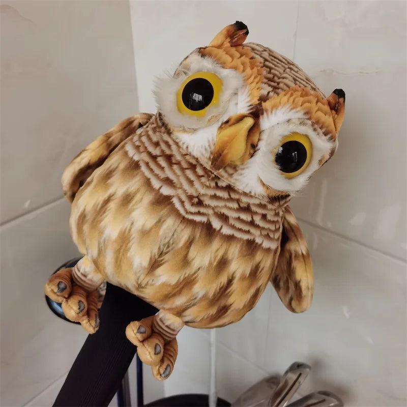 Owl Driver Head Cover Plush Golf Club 460cc Wood Head Cover