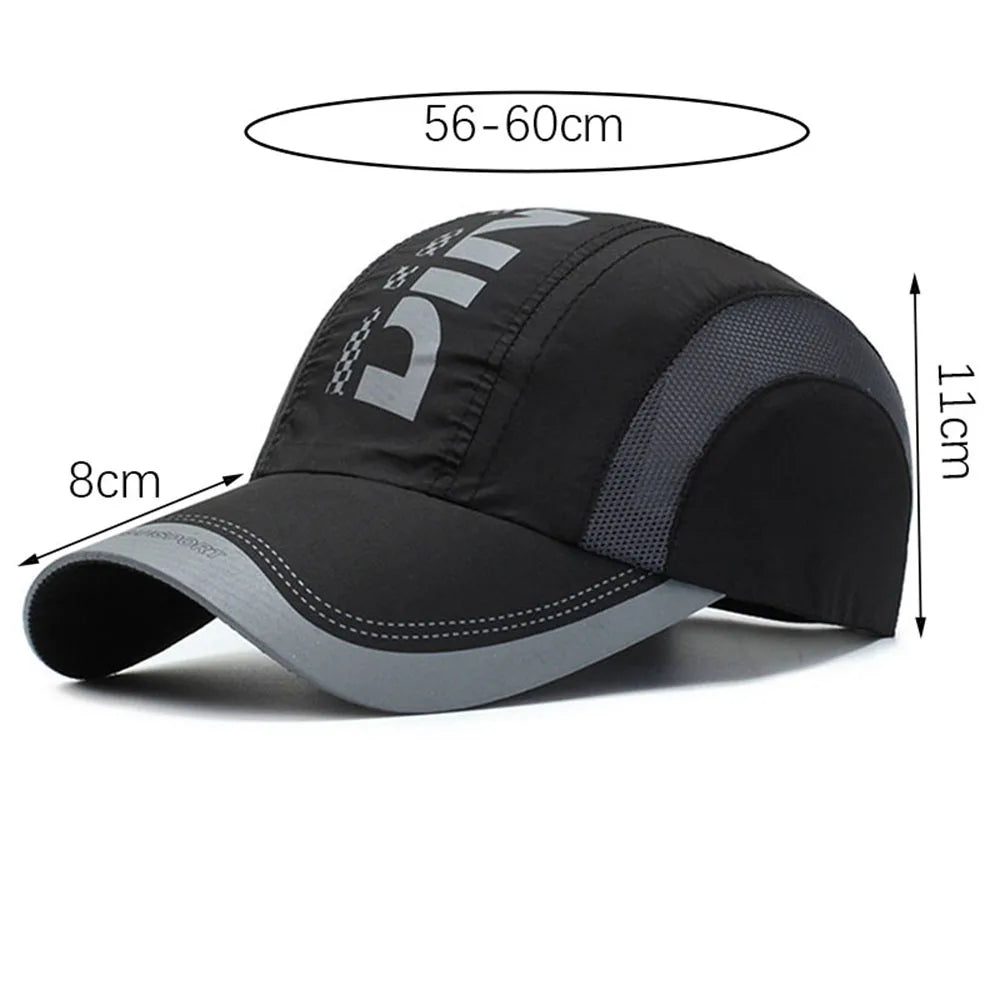 Summer Men/Womens Cap Sports Quick Drying Hat Outdoor Fashion Adjustable Golf Caps