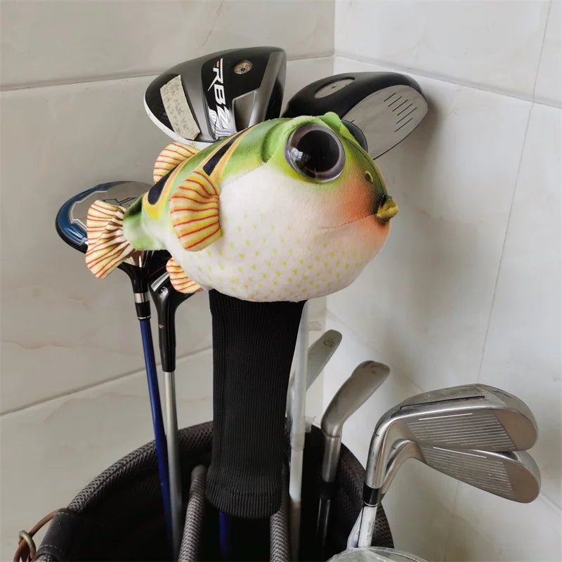 Plush Globe Fish Golf Cover Fairway Woods Head Cover Men /Women