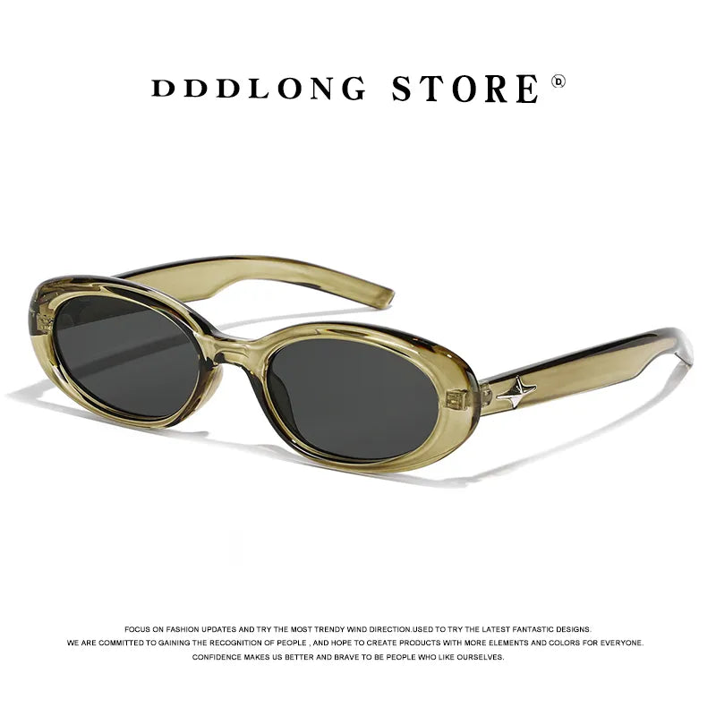 Retro Fashion Oval Sunglasses Women/ Men Sun Glasses Classic Vintage UV400 Outdoor Shades