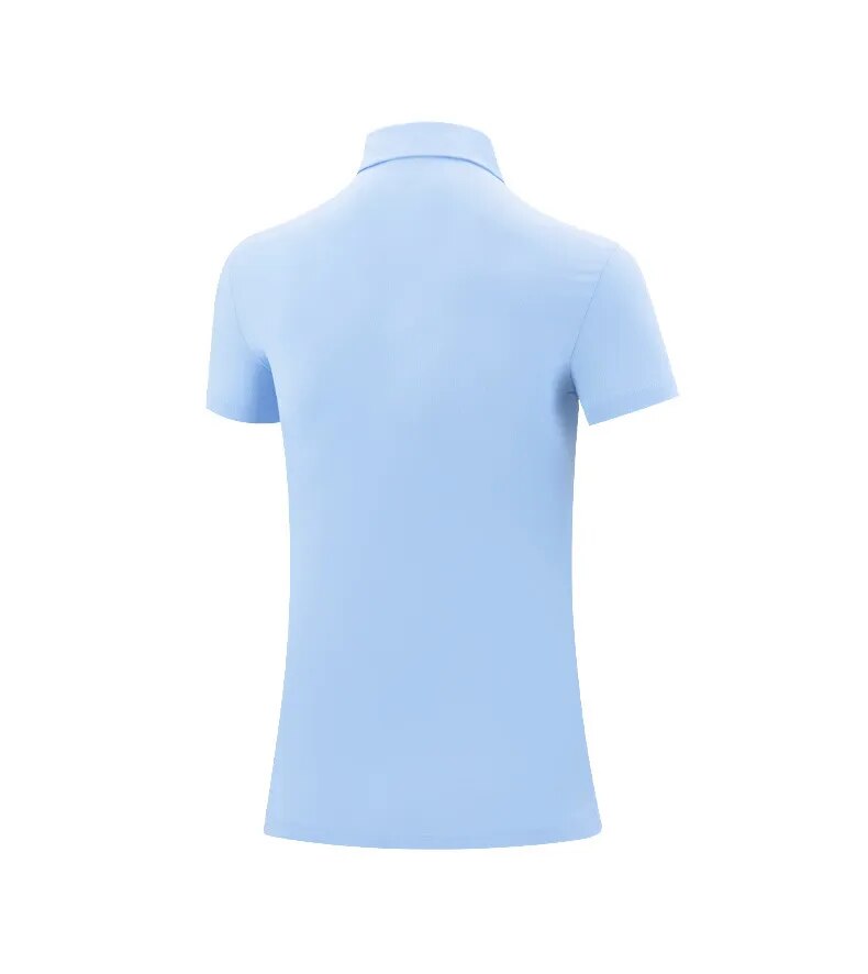 Summer Womens, Golf, Short-Sleeved, Quick-Dry, Breathable, Sport-Wear