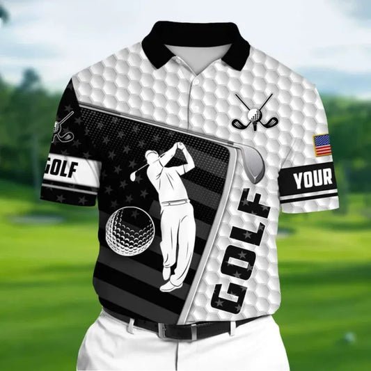 Golf Wear Leisure Polo T- Shirt Mens Sports wear