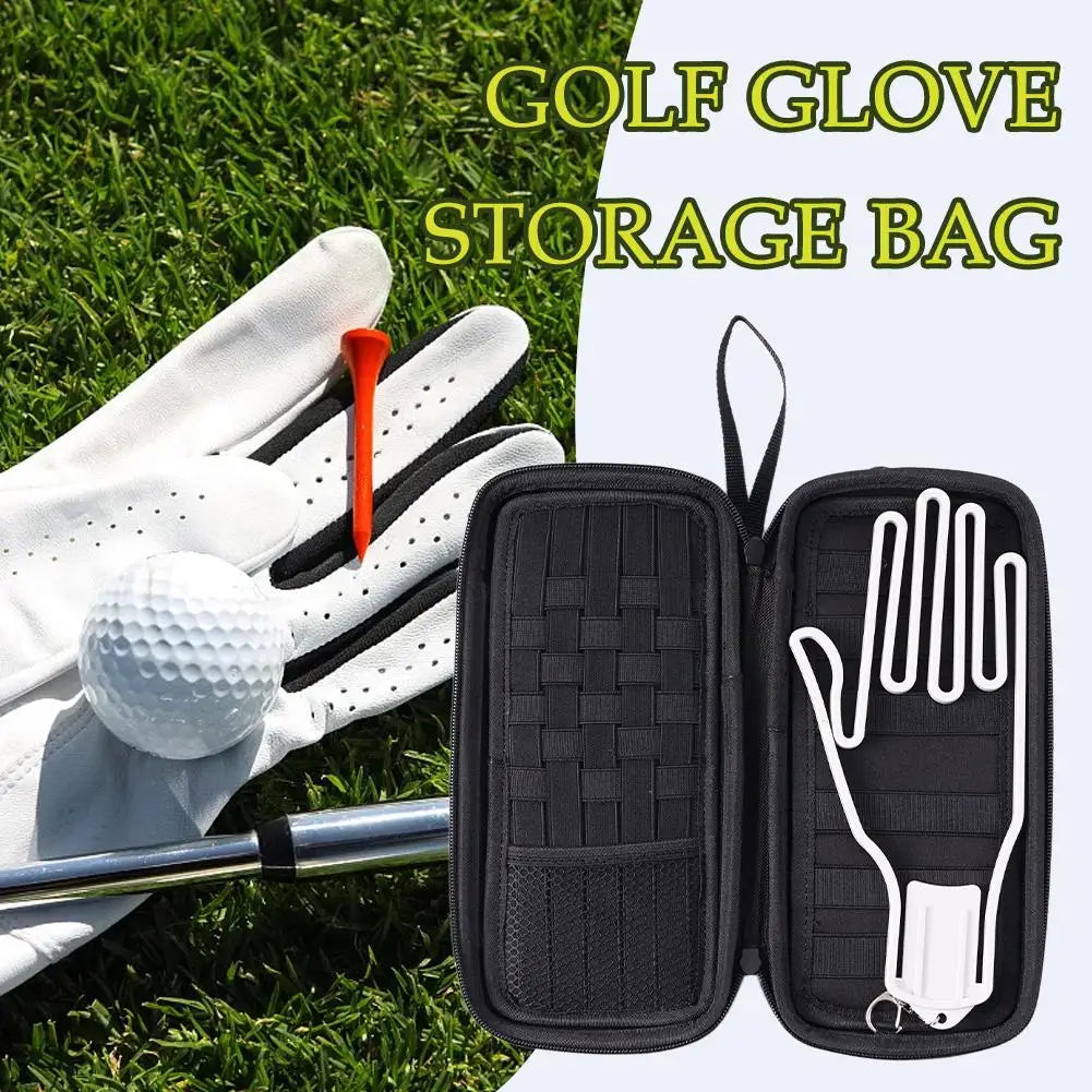 Golf Glove Holder, Valuables Case, With  Attachment Hook, Golf Accessory,