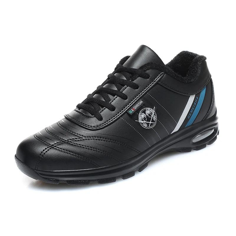 Men Sport Golf Shoes Black White Waterproof Golf Sneakers