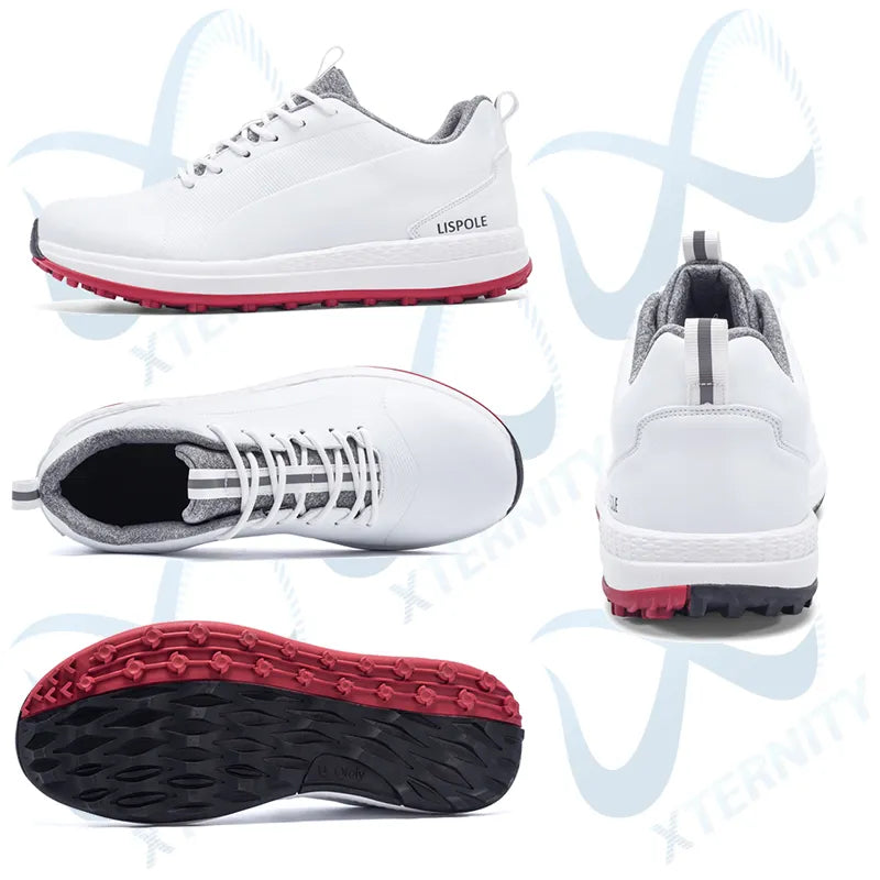 Comfortable Golf Shoes Mens Professional Golf Spike less Sneakers Non-Slip Waterproof Golfer Walking