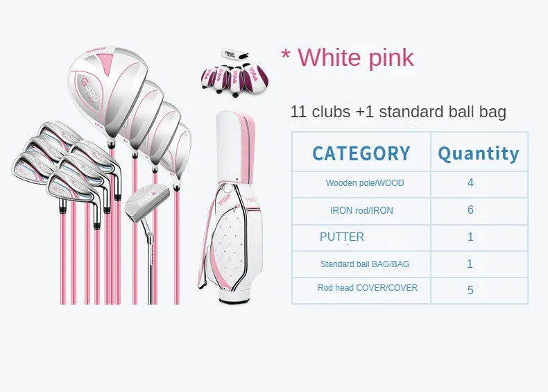 Golf Club Set G300 Right Handed Professional Women's Golf Clubs Easy To Control Light Weight