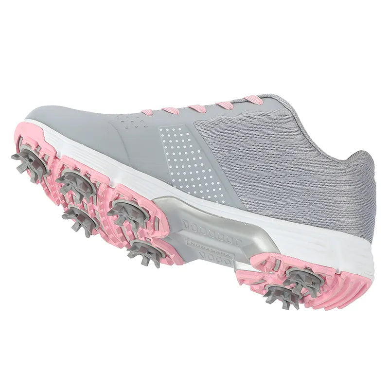 Womens Waterproof Golf Shoes Non Slip Spikes, Sneakers Golfing Athletic Footwear.