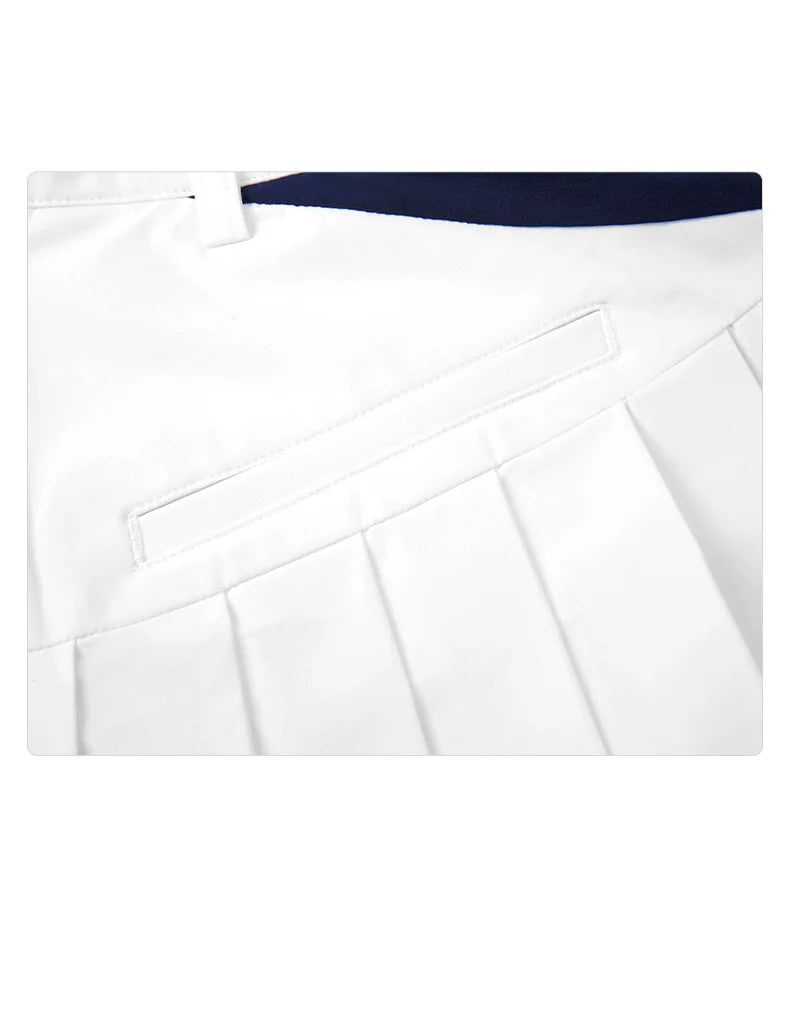 Women's Golf Sports Short Skirt Skort Summer Breathable  A-line Pleated Skirt