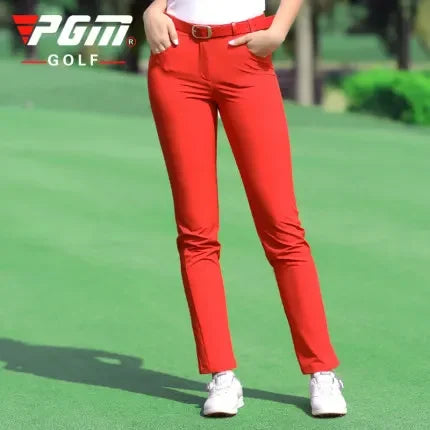 Female Slim Elastic Golf Trousers Women Breathable Casual Golf Pants Leisure with Pockets XS-XXXL