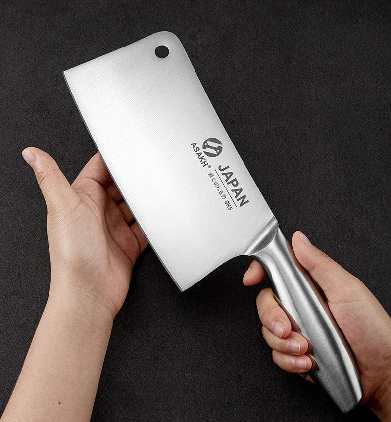 Stainless Steel Kitchen Meat Cleaver Set Hollow Handle Chef's Knives