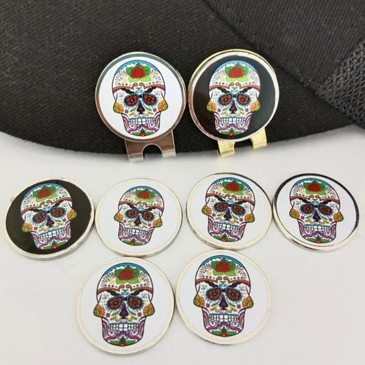 Skull Golf Marker With Magnetic Hat Clip For Men/ Women