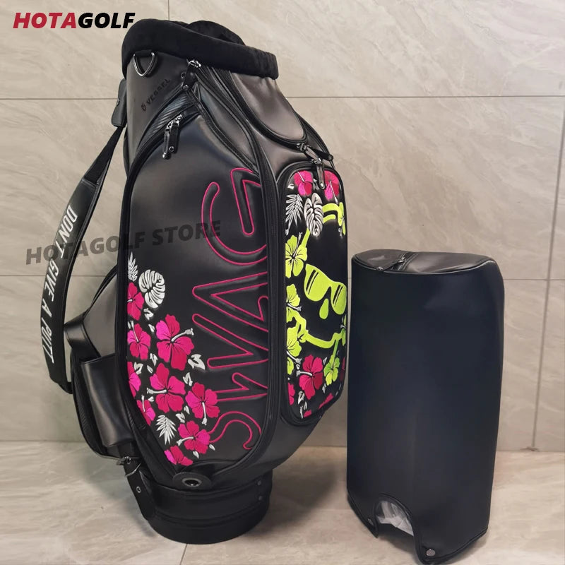 Golf Bag Fashion Skull Embroidered Golf Bag Golf Caddy Bag