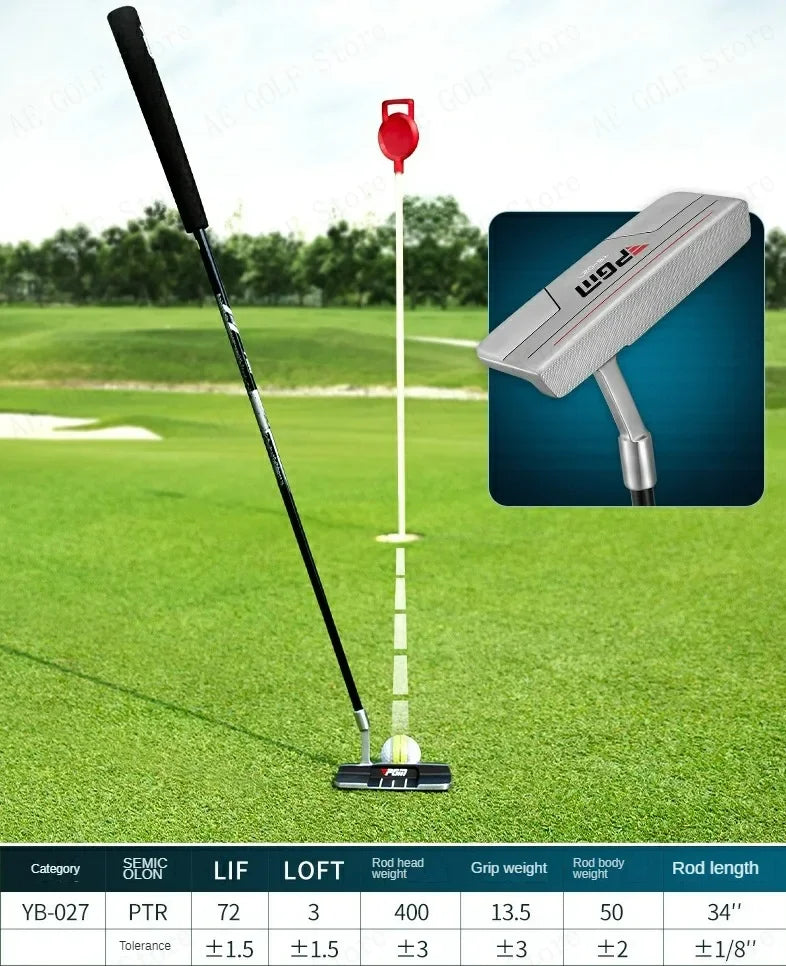 Golf Putter Standing Low Center of Gravity Stainless Steel Shaft Putter With Aiming Line