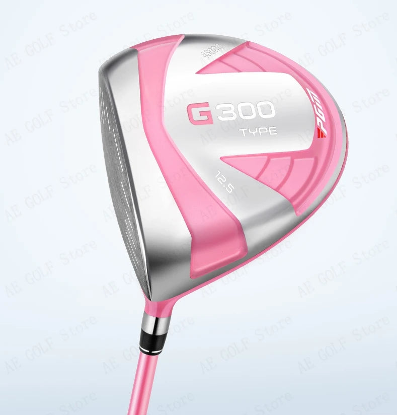 Womens Left Hand 1# Wood Golf Driver G300 With Grip Ultra-light Titanium Alloy Carbon Golf Club