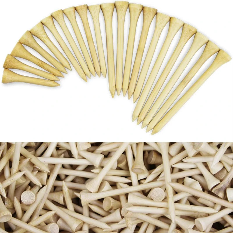 100Pcs Pack Golf Tees 4 Sizes Wooden Golf Ball Tees
