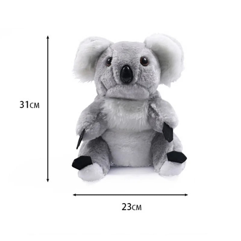 Animal Koala Golf Club Head Covers for Driver Head Cover Protector Plush Koala Golf Accessories Gray